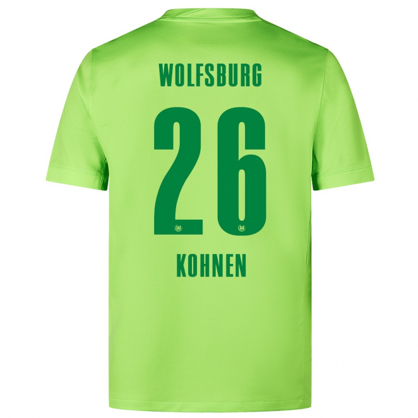 Mujer Fútbol Camiseta Ben Kohnen #26 Verde Fluorescente 1ª Equipación 2024/25 Perú