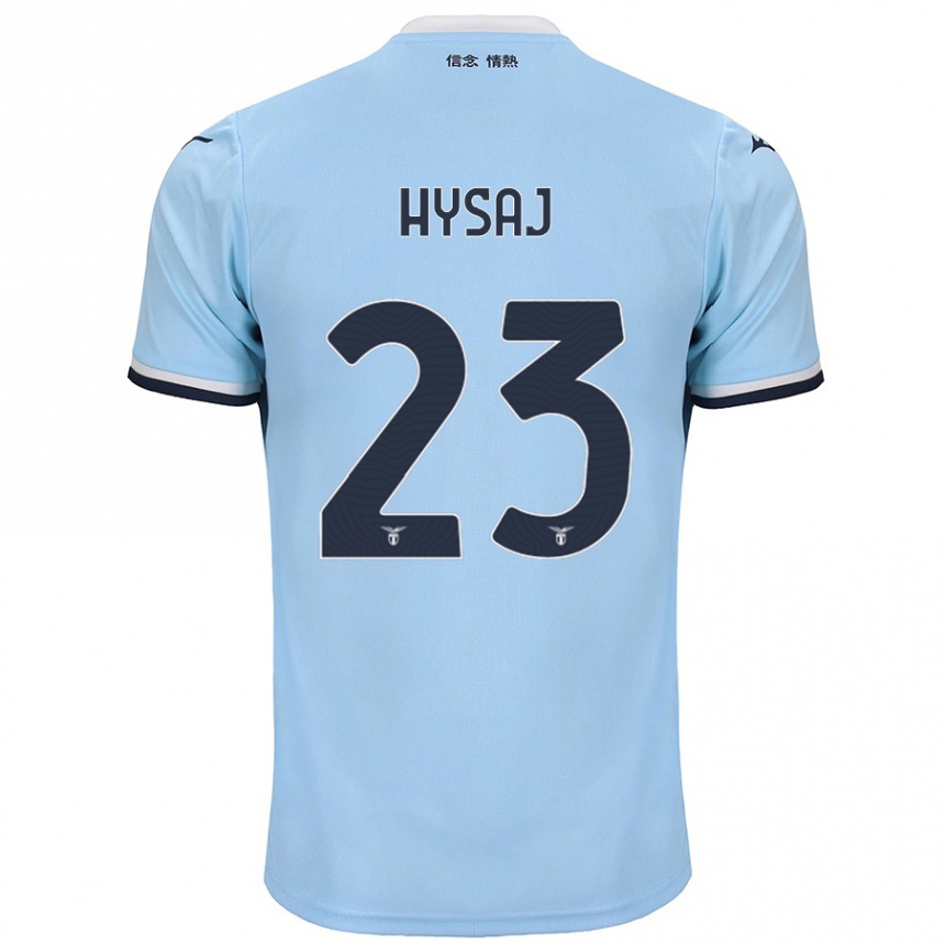 Mujer Fútbol Camiseta Elseid Hysaj #23 Azul 1ª Equipación 2024/25 Perú