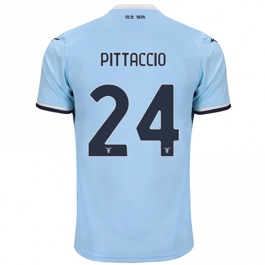 Mujer Fútbol Camiseta Francesca Pittaccio #24 Azul 1ª Equipación 2024/25 Perú