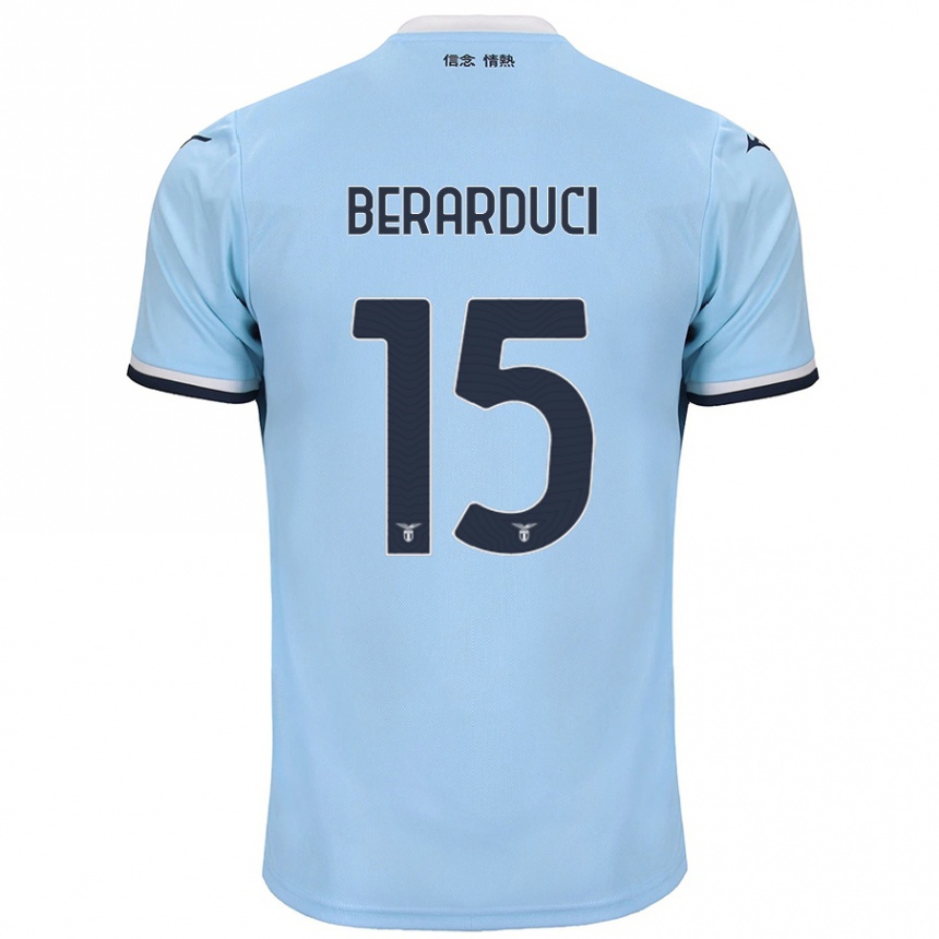 Mujer Fútbol Camiseta Martina Berarduci #15 Azul 1ª Equipación 2024/25 Perú