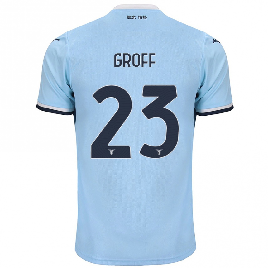 Mujer Fútbol Camiseta Chiara Groff #23 Azul 1ª Equipación 2024/25 Perú