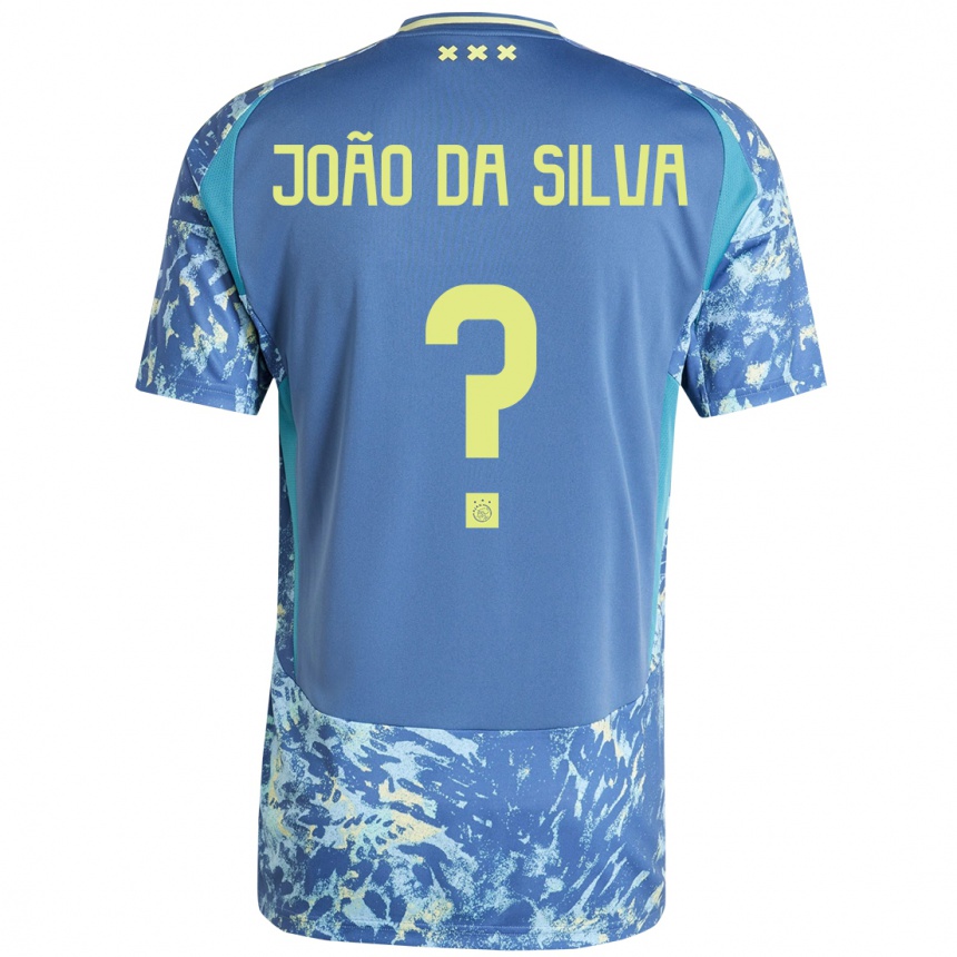 Mujer Fútbol Camiseta Miguel João Da Silva #0 Gris Azul Amarillo 2ª Equipación 2024/25 Perú