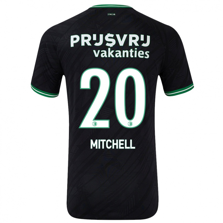 Mujer Fútbol Camiseta Jeyland Mitchell #20 Negro Verde 2ª Equipación 2024/25 Perú