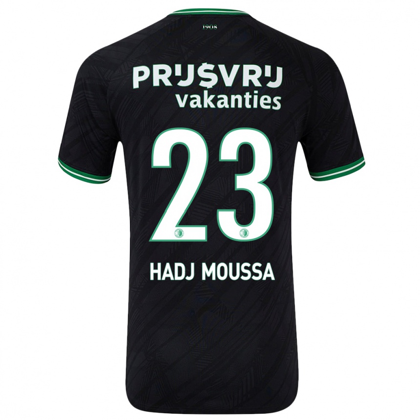 Mujer Fútbol Camiseta Anis Hadj Moussa #23 Negro Verde 2ª Equipación 2024/25 Perú