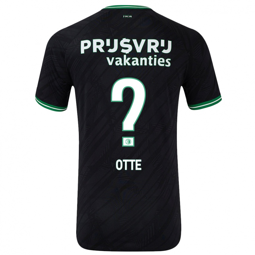 Mujer Fútbol Camiseta Björn Otte #0 Negro Verde 2ª Equipación 2024/25 Perú