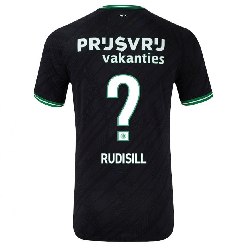 Mujer Fútbol Camiseta Paulo Rudisill #0 Negro Verde 2ª Equipación 2024/25 Perú