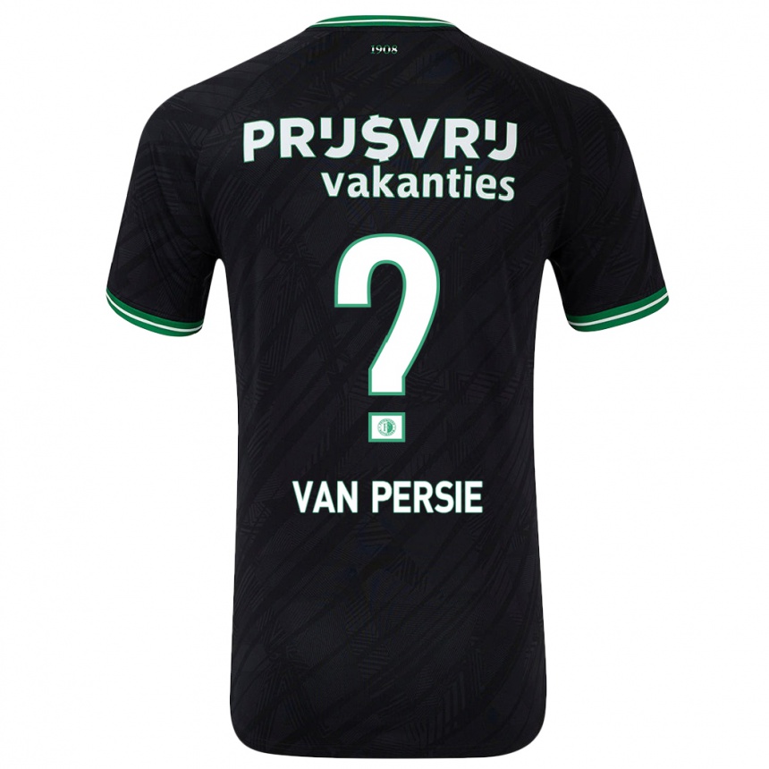 Mujer Fútbol Camiseta Shaqueel Van Persie #0 Negro Verde 2ª Equipación 2024/25 Perú