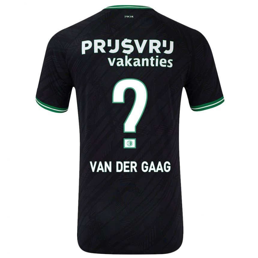 Mujer Fútbol Camiseta Bo Van Der Gaag #0 Negro Verde 2ª Equipación 2024/25 Perú