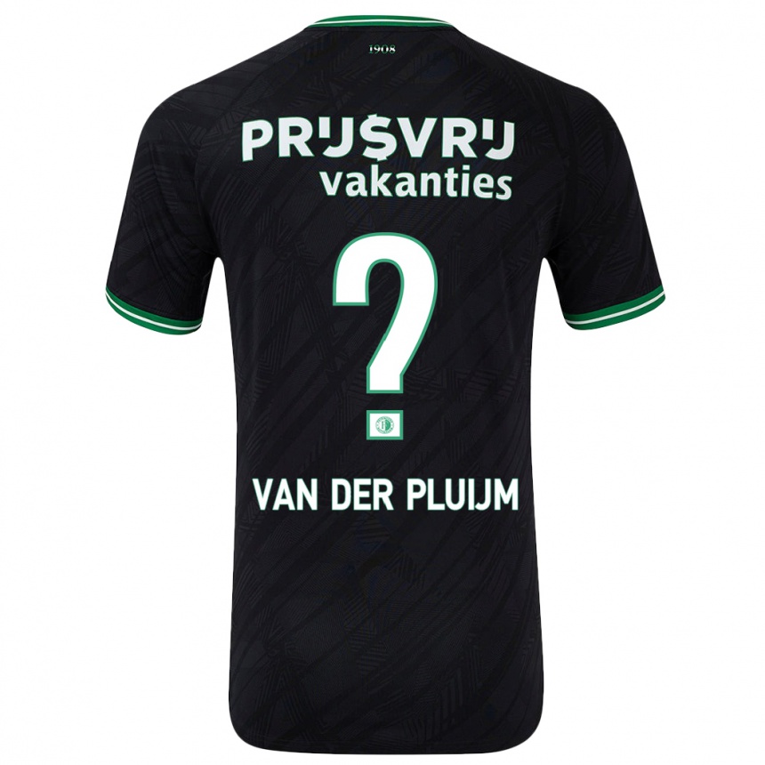 Mujer Fútbol Camiseta Marvin Van Der Pluijm #0 Negro Verde 2ª Equipación 2024/25 Perú