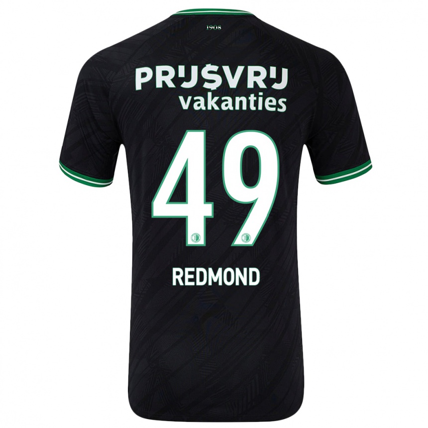 Mujer Fútbol Camiseta Zepiqueno Redmond #49 Negro Verde 2ª Equipación 2024/25 Perú