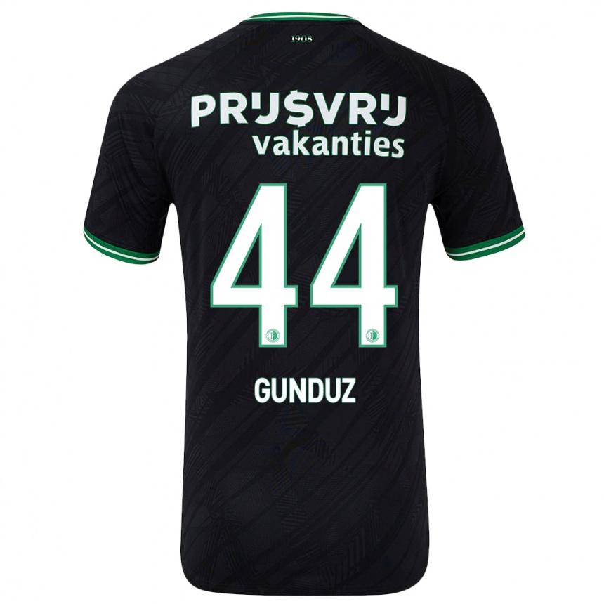 Mujer Fútbol Camiseta Omer Gunduz #44 Negro Verde 2ª Equipación 2024/25 Perú