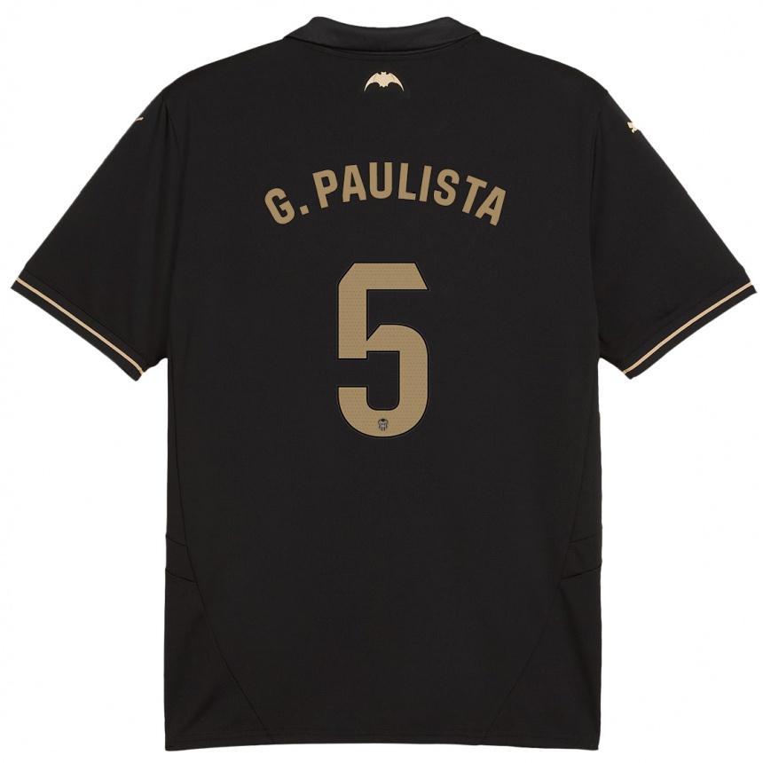 Mujer Fútbol Camiseta Gabriel Paulista #5 Negro 2ª Equipación 2024/25 Perú