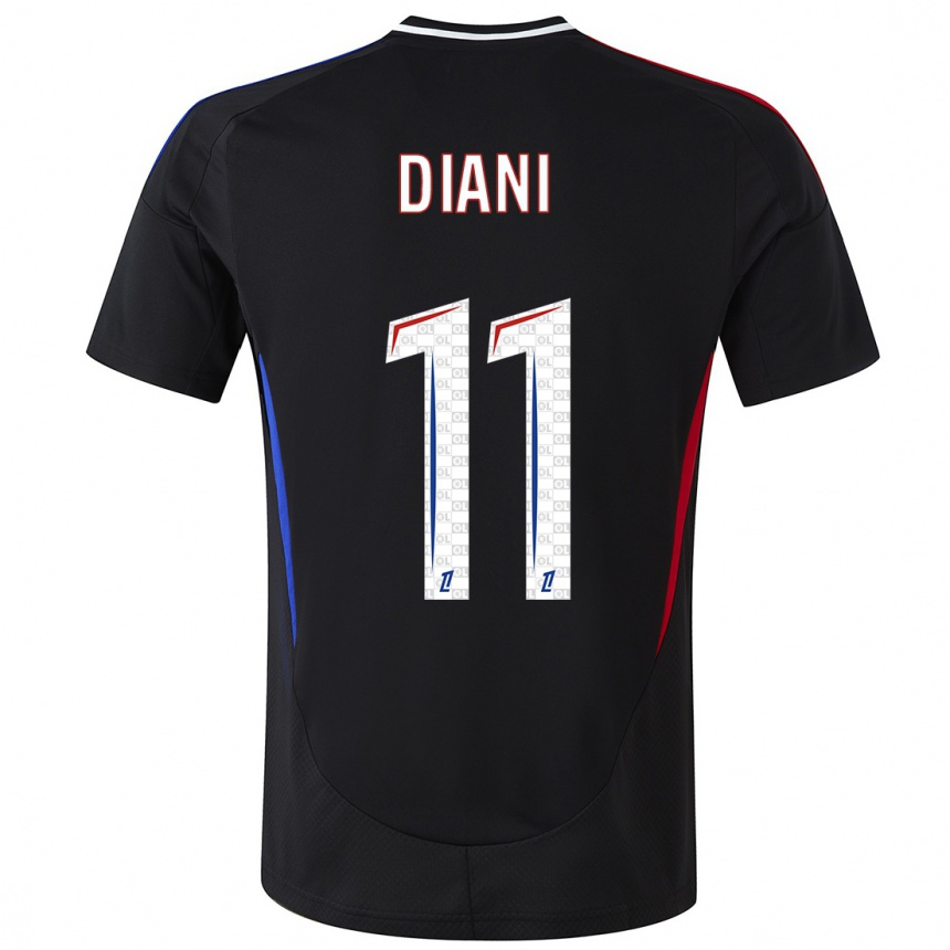 Mujer Fútbol Camiseta Kadidiatou Diani #11 Negro 2ª Equipación 2024/25 Perú