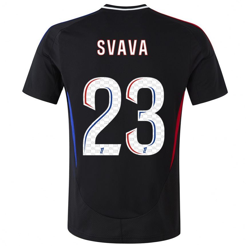 Mujer Fútbol Camiseta Sofie Svava #23 Negro 2ª Equipación 2024/25 Perú