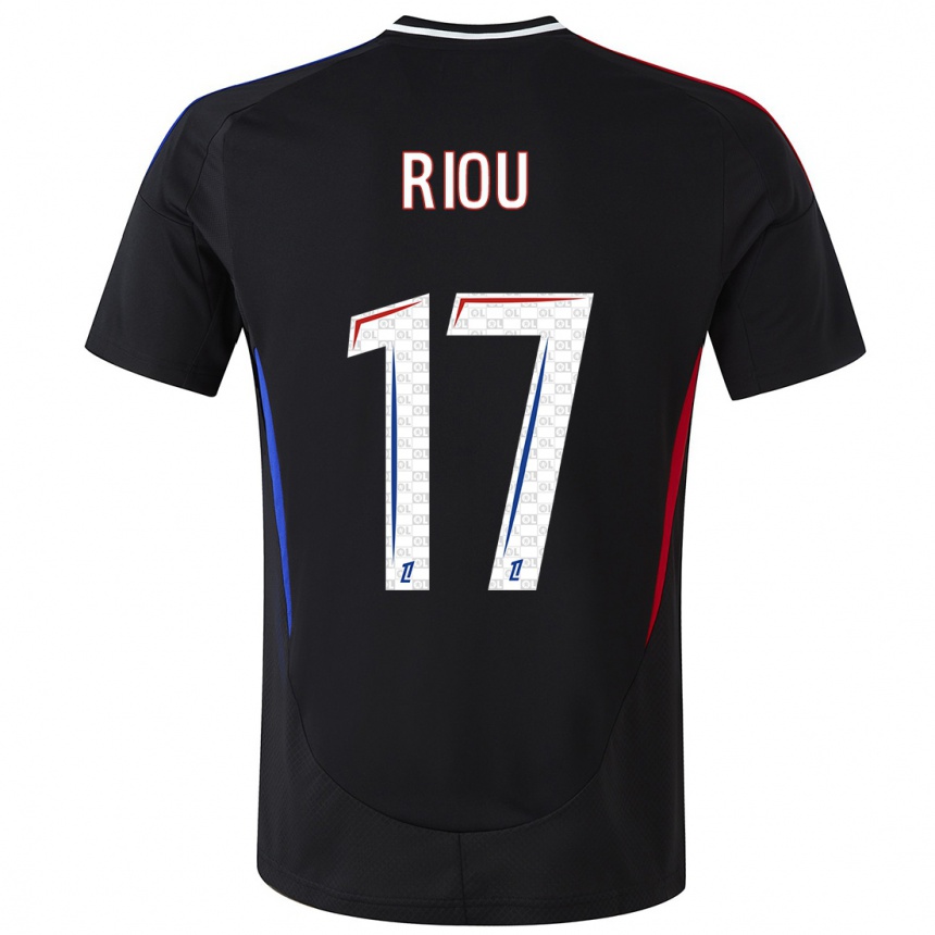 Mujer Fútbol Camiseta Remy Riou #17 Negro 2ª Equipación 2024/25 Perú