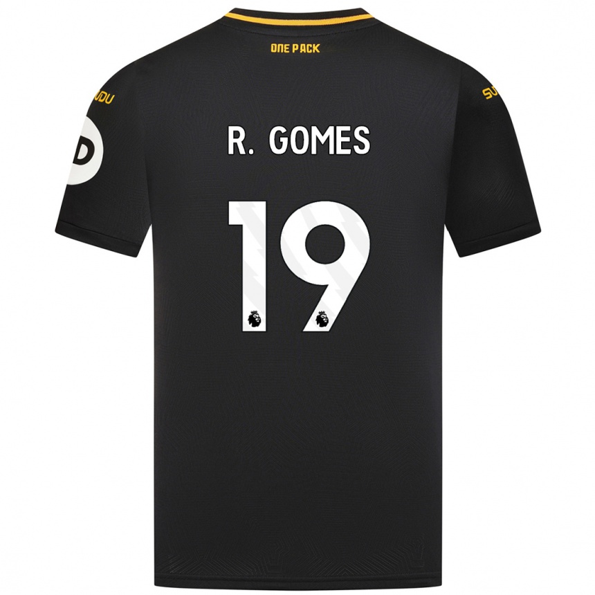 Mujer Fútbol Camiseta Rodrigo Gomes #19 Negro 2ª Equipación 2024/25 Perú