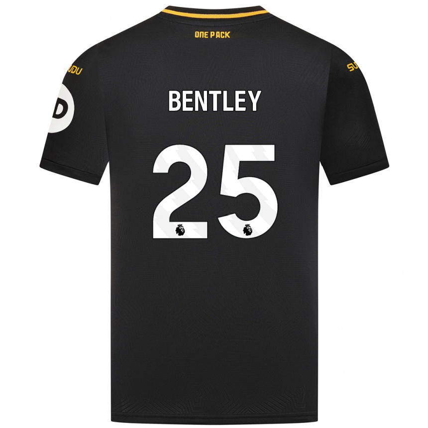 Mujer Fútbol Camiseta Daniel Bentley #25 Negro 2ª Equipación 2024/25 Perú