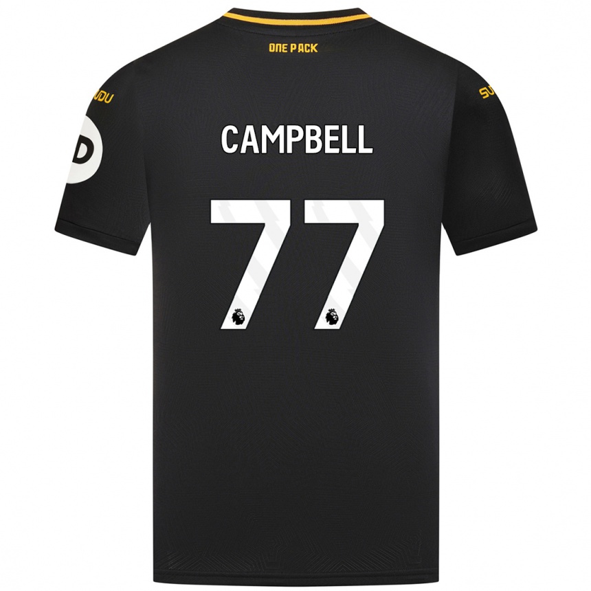 Mujer Fútbol Camiseta Chem Campbell #77 Negro 2ª Equipación 2024/25 Perú