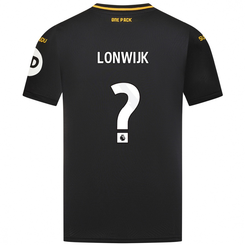 Mujer Fútbol Camiseta Nigel Lonwijk #0 Negro 2ª Equipación 2024/25 Perú