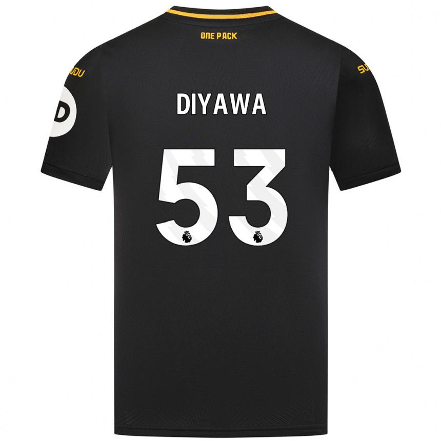 Mujer Fútbol Camiseta Aaron Keto-Diyawa #53 Negro 2ª Equipación 2024/25 Perú