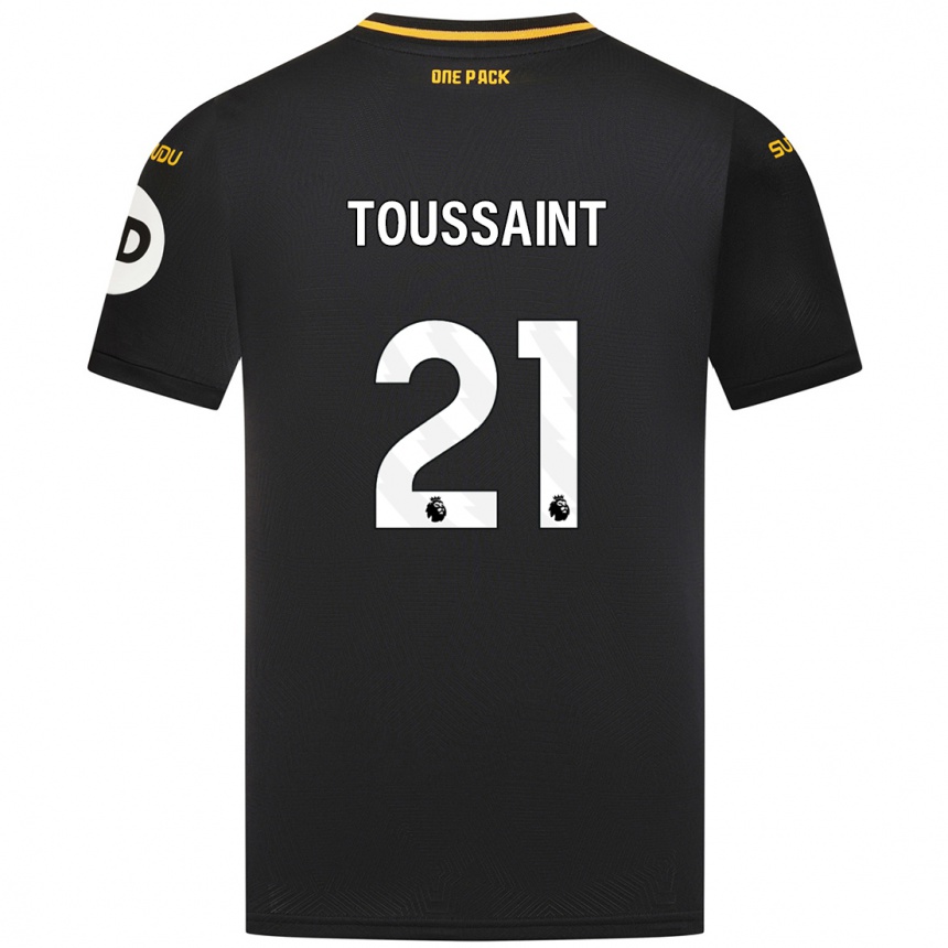 Mujer Fútbol Camiseta Destiney Toussaint #21 Negro 2ª Equipación 2024/25 Perú