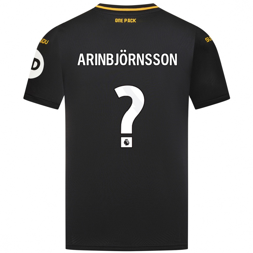 Mujer Fútbol Camiseta Pálmi Rafn Arinbjörnsson #0 Negro 2ª Equipación 2024/25 Perú