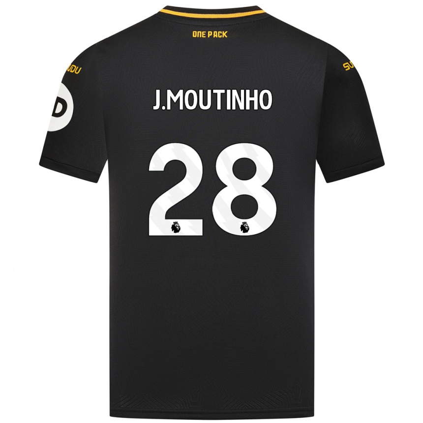 Mujer Fútbol Camiseta Joao Moutinho #28 Negro 2ª Equipación 2024/25 Perú