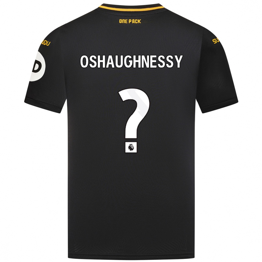 Mujer Fútbol Camiseta Joe Oshaughnessy #0 Negro 2ª Equipación 2024/25 Perú