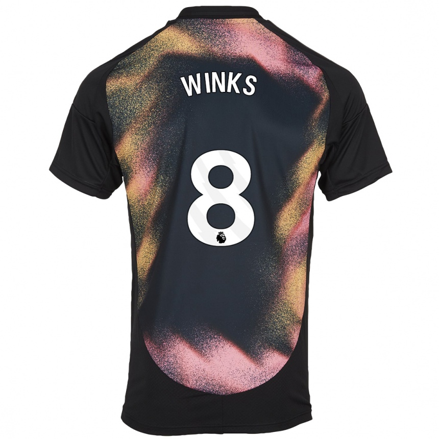 Mujer Fútbol Camiseta Harry Winks #8 Negro Blanco 2ª Equipación 2024/25 Perú