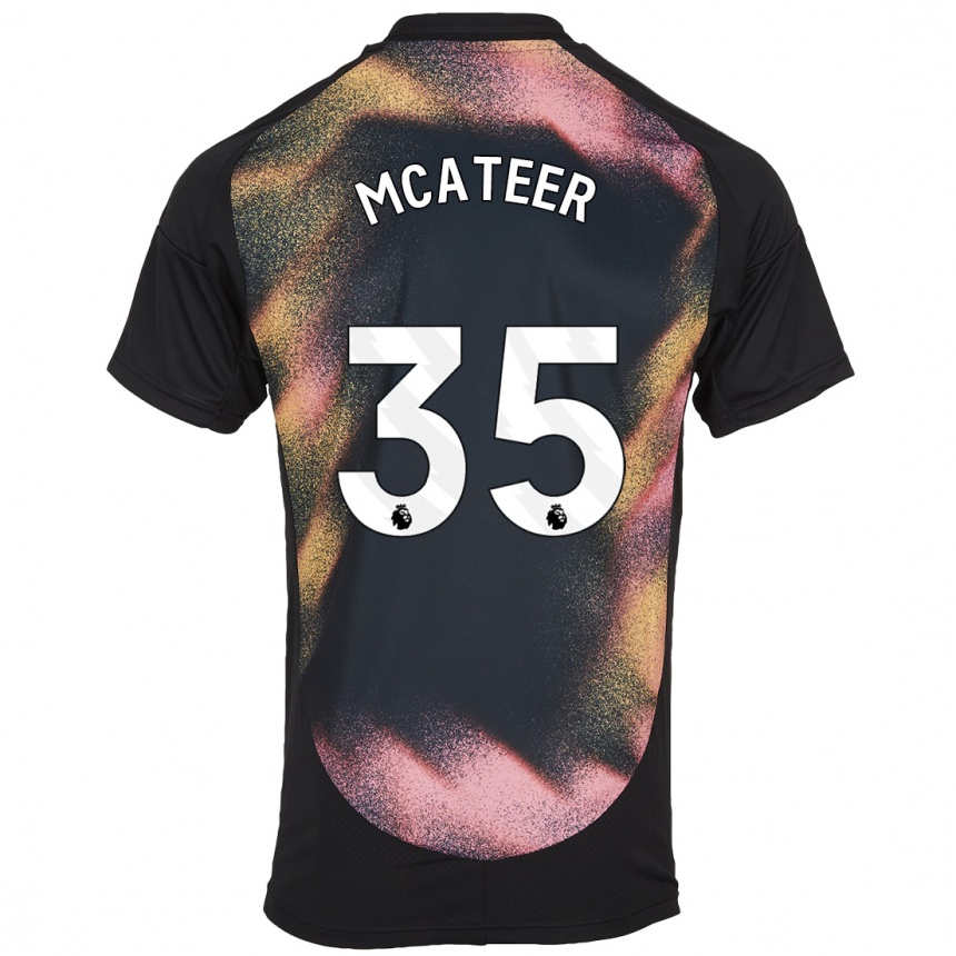 Mujer Fútbol Camiseta Kasey Mcateer #35 Negro Blanco 2ª Equipación 2024/25 Perú