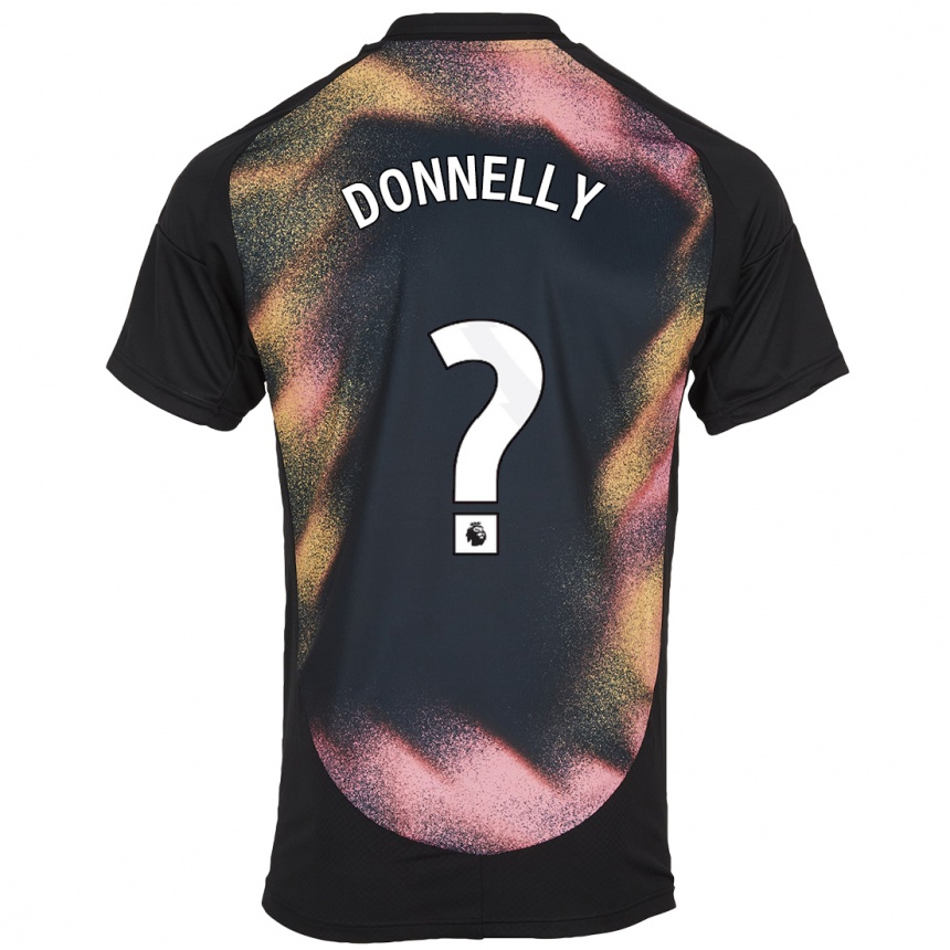 Mujer Fútbol Camiseta Ryan Donnelly #0 Negro Blanco 2ª Equipación 2024/25 Perú