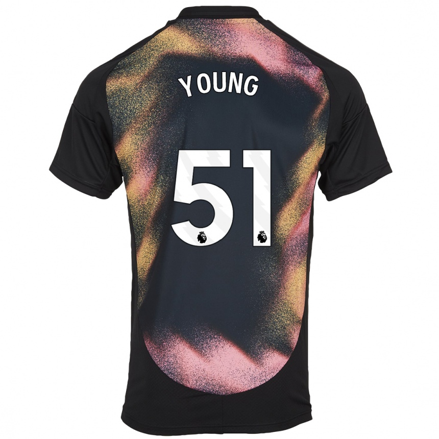 Mujer Fútbol Camiseta Brad Young #51 Negro Blanco 2ª Equipación 2024/25 Perú