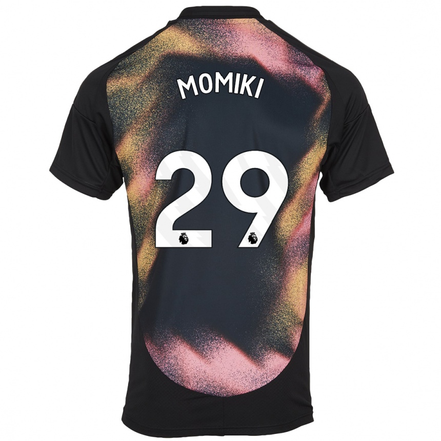 Mujer Fútbol Camiseta Yuka Momiki #29 Negro Blanco 2ª Equipación 2024/25 Perú