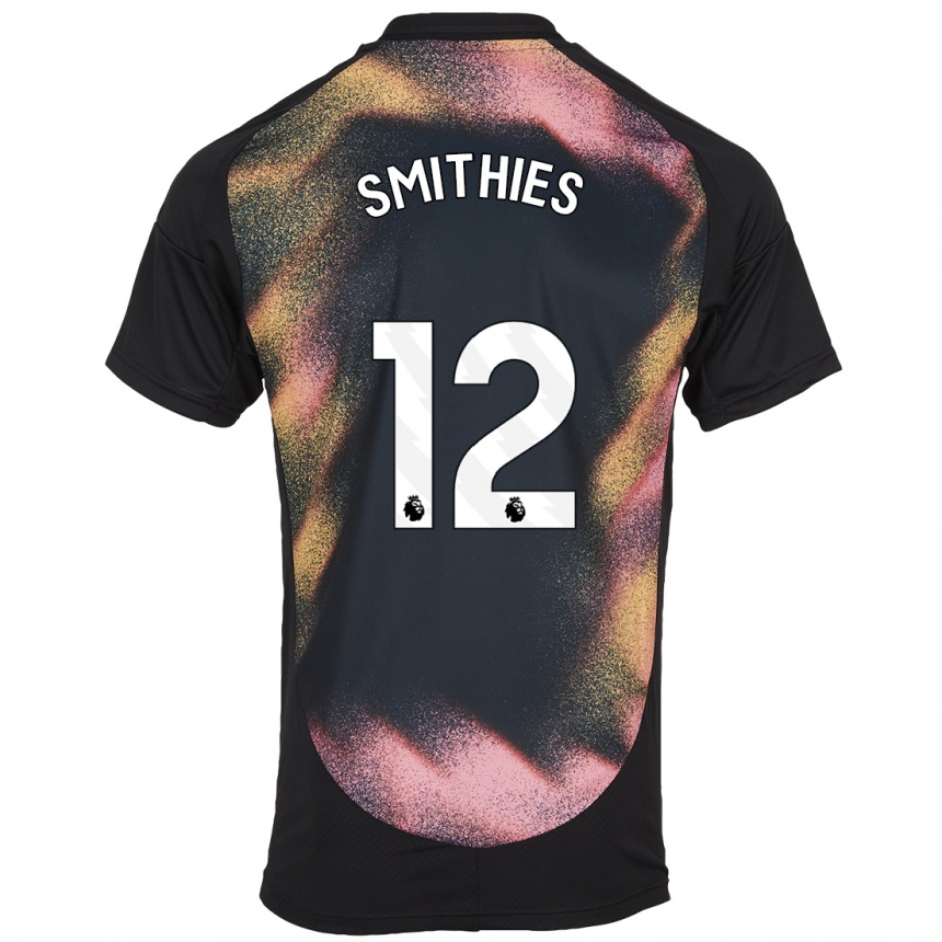 Mujer Fútbol Camiseta Alex Smithies #12 Negro Blanco 2ª Equipación 2024/25 Perú