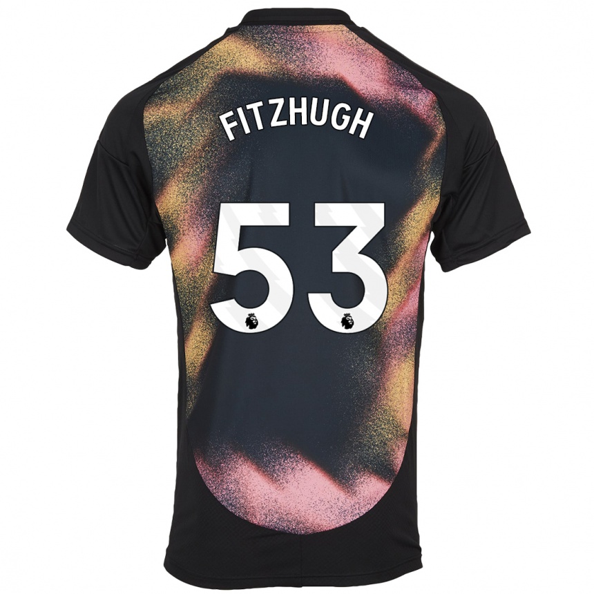 Mujer Fútbol Camiseta Ethan Fitzhugh #53 Negro Blanco 2ª Equipación 2024/25 Perú