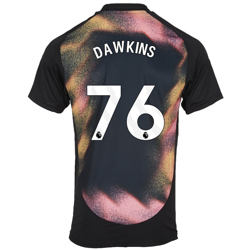 Mujer Fútbol Camiseta Kartell Dawkins #76 Negro Blanco 2ª Equipación 2024/25 Perú