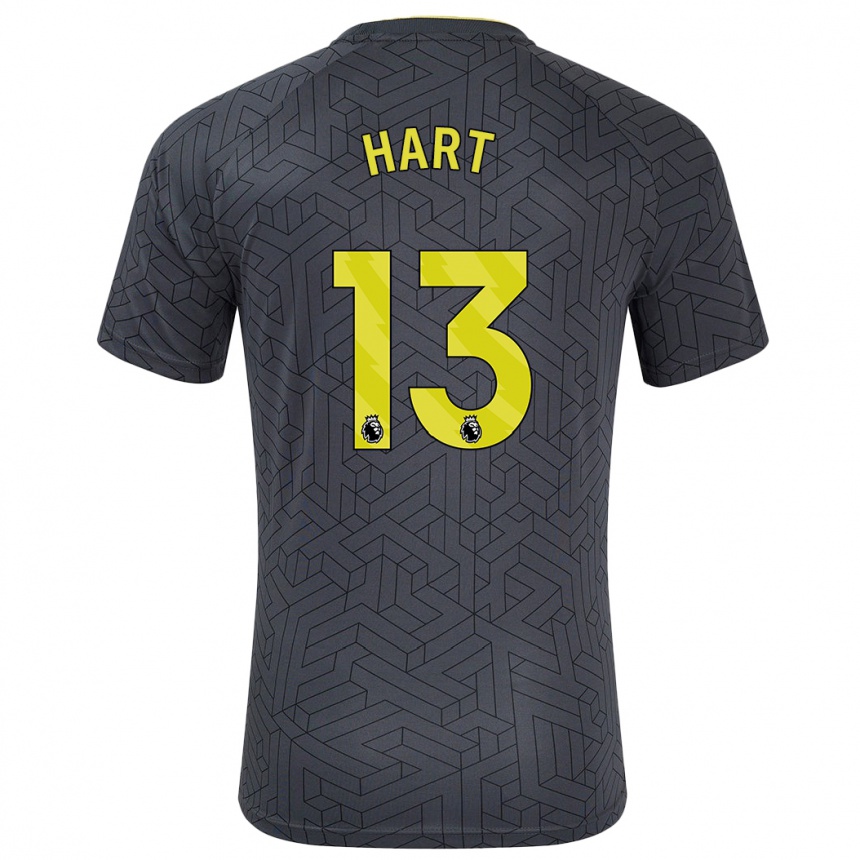 Mujer Fútbol Camiseta Libby Hart #13 Negro Amarillo 2ª Equipación 2024/25 Perú