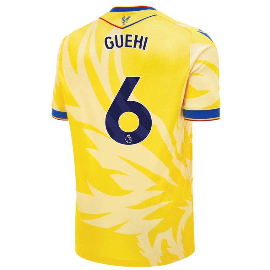 Mujer Fútbol Camiseta Marc Guéhi #6 Amarillo 2ª Equipación 2024/25 Perú