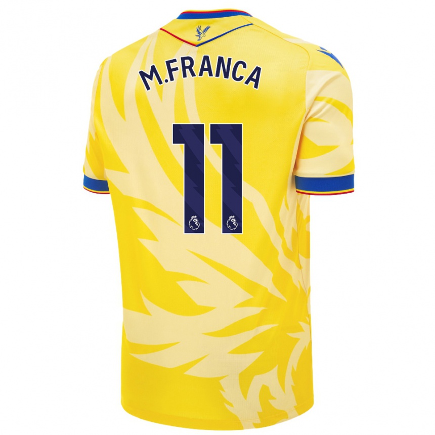 Mujer Fútbol Camiseta Matheus França #11 Amarillo 2ª Equipación 2024/25 Perú