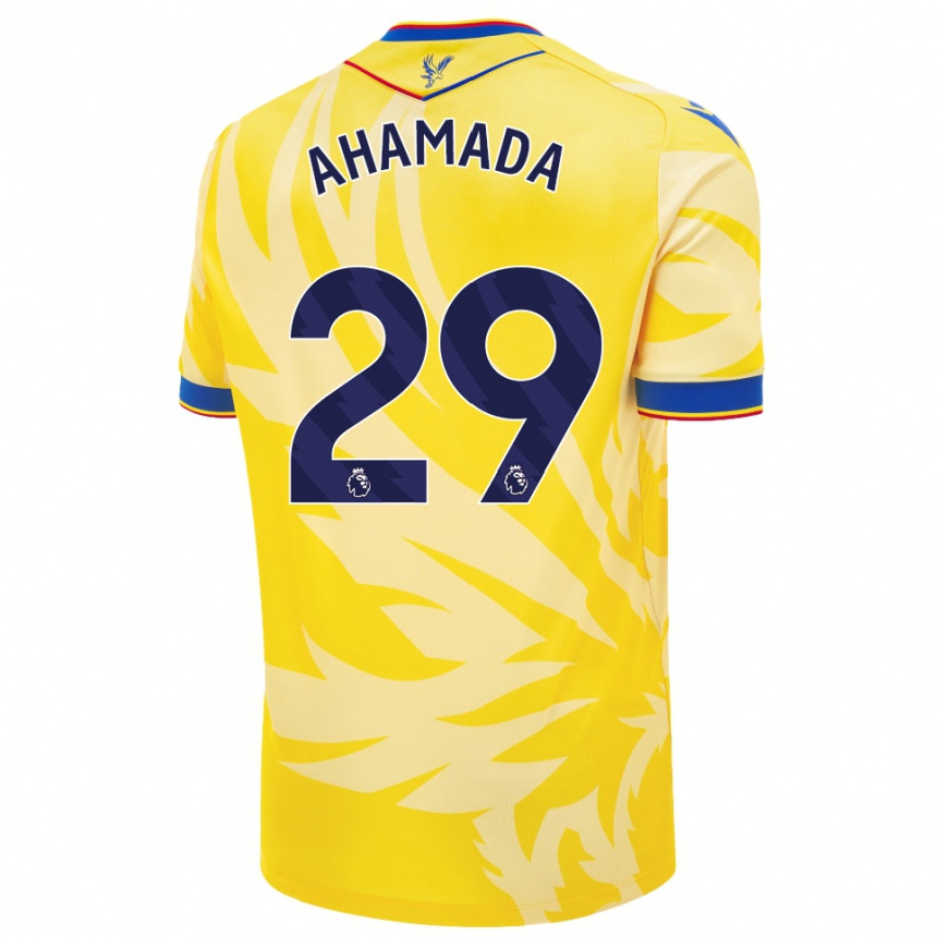 Mujer Fútbol Camiseta Naouirou Ahamada #29 Amarillo 2ª Equipación 2024/25 Perú