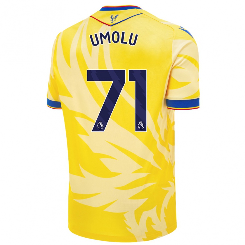 Mujer Fútbol Camiseta Jemiah Umolu #71 Amarillo 2ª Equipación 2024/25 Perú