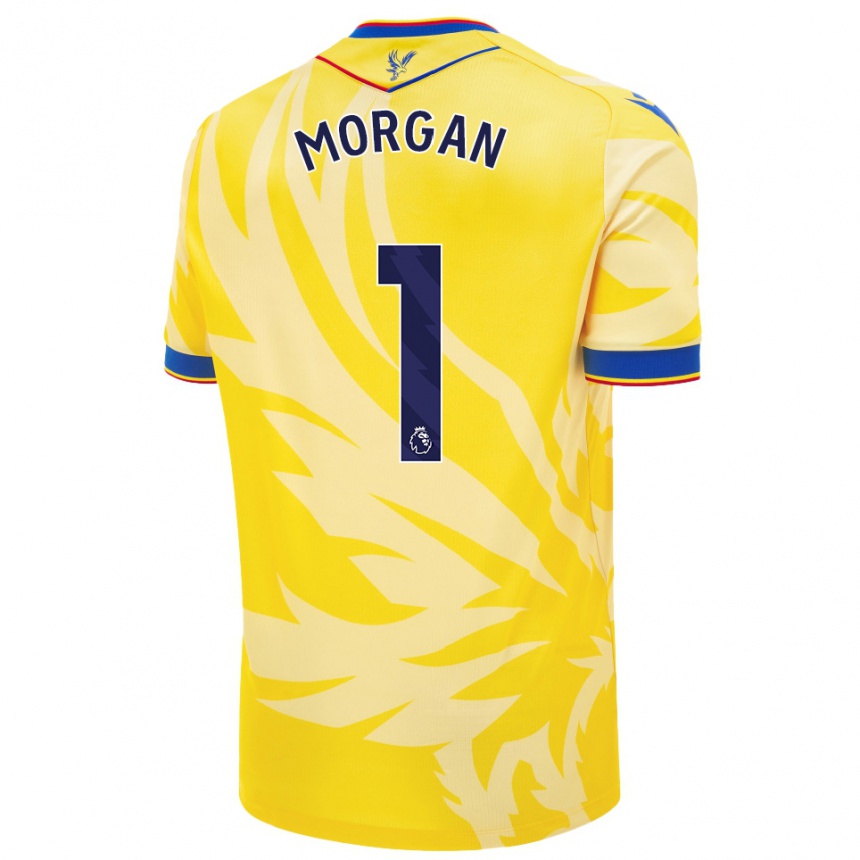 Mujer Fútbol Camiseta Chloe Morgan #1 Amarillo 2ª Equipación 2024/25 Perú