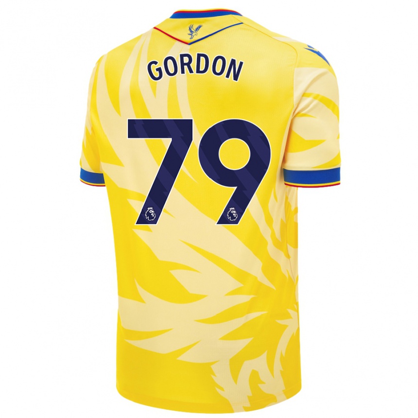 Mujer Fútbol Camiseta John-Kymani Gordon #79 Amarillo 2ª Equipación 2024/25 Perú