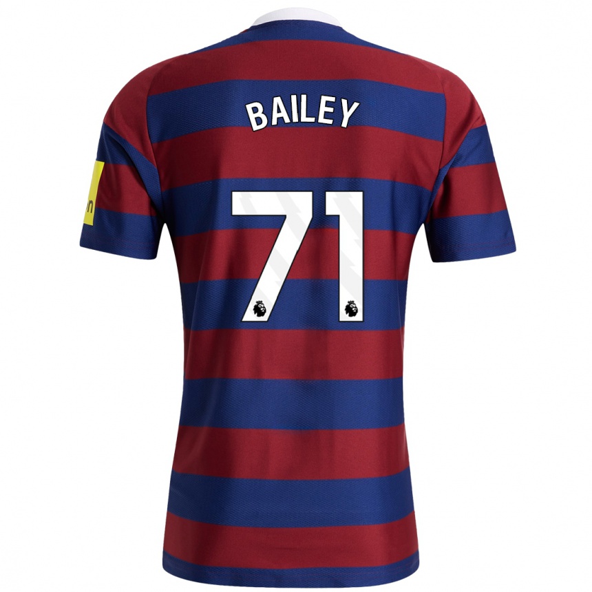 Mujer Fútbol Camiseta Scott Bailey #71 Burdeos Azul Marino 2ª Equipación 2024/25 Perú