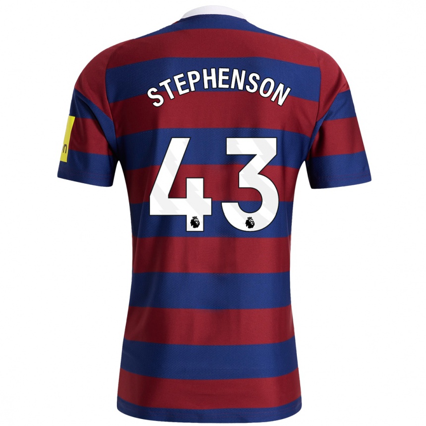 Mujer Fútbol Camiseta Dylan Stephenson #43 Burdeos Azul Marino 2ª Equipación 2024/25 Perú