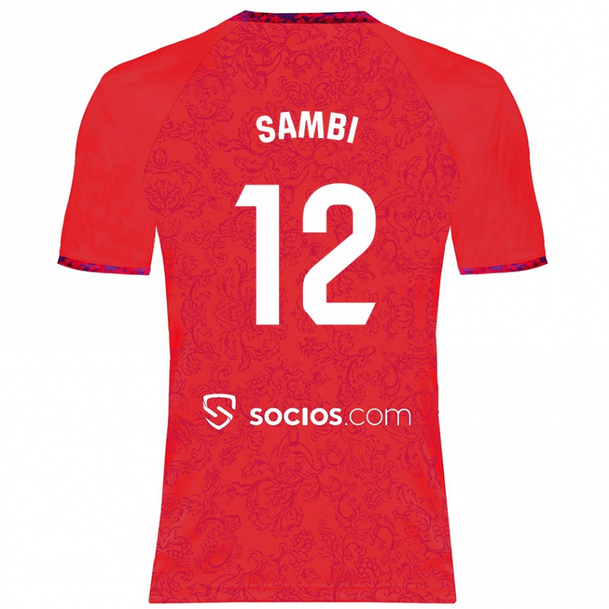 Mujer Fútbol Camiseta Albert Sambi Lokonga #12 Rojo 2ª Equipación 2024/25 Perú