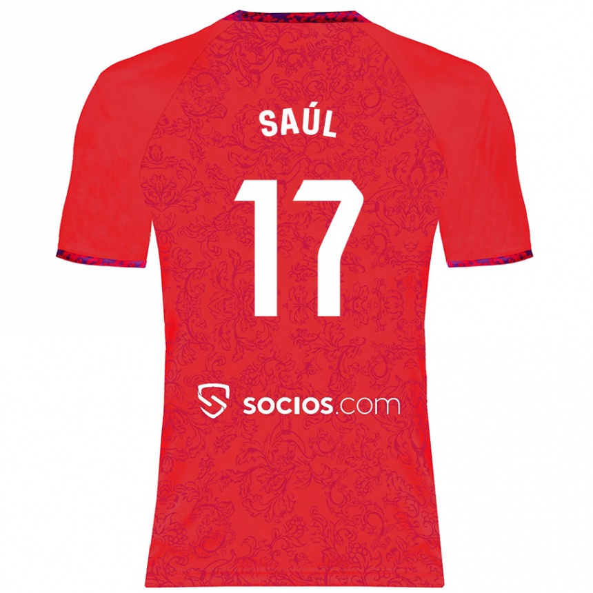 Mujer Fútbol Camiseta Saul Niguez #17 Rojo 2ª Equipación 2024/25 Perú