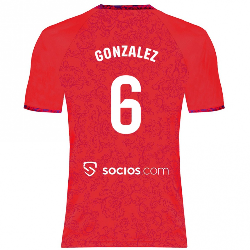 Mujer Fútbol Camiseta Pamela González #6 Rojo 2ª Equipación 2024/25 Perú