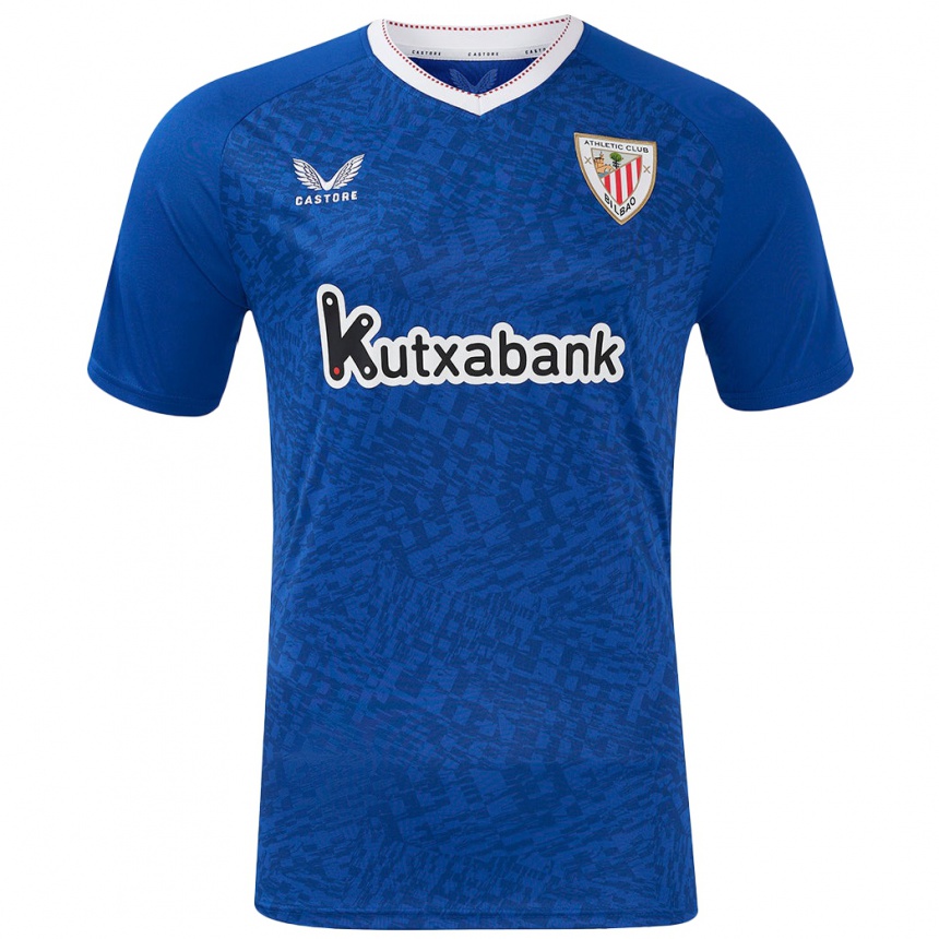 Mujer Fútbol Camiseta Garazi Murua Astorkiza #4 Azul Real 2ª Equipación 2024/25 Perú