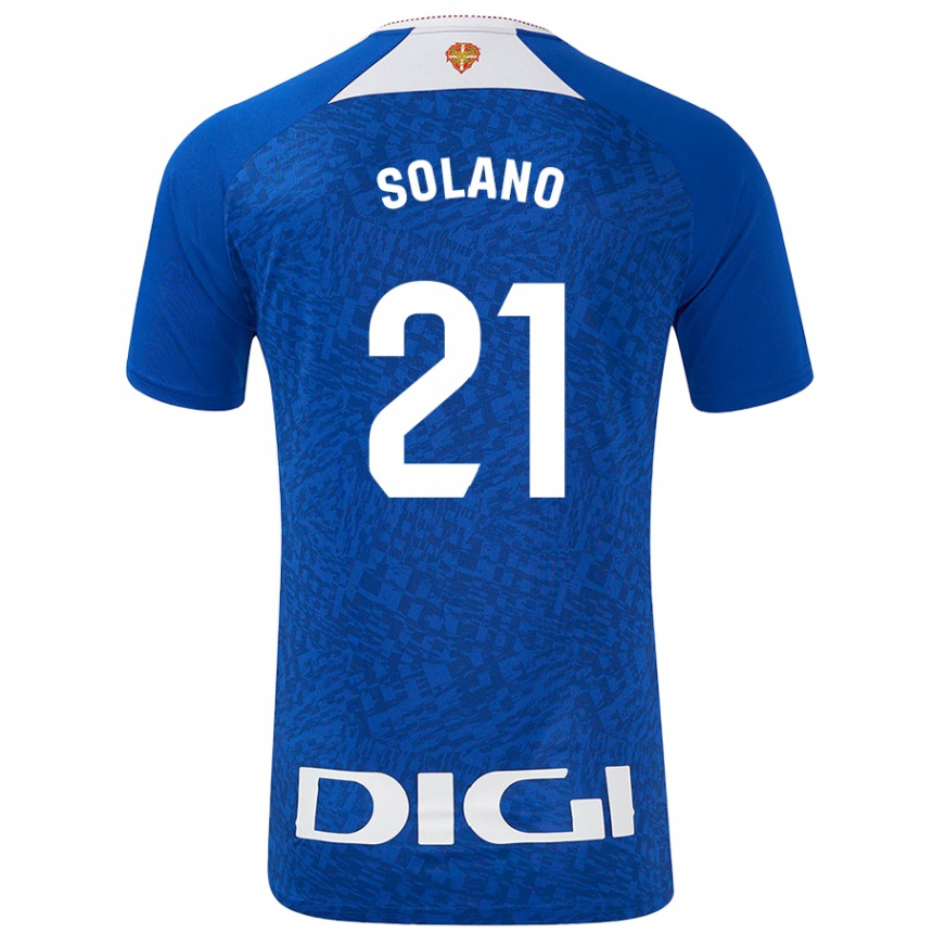 Mujer Fútbol Camiseta Bibiane Schulze-Solano #21 Azul Real 2ª Equipación 2024/25 Perú